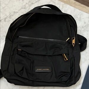 Marc Jacobs Black and Gold Backpack